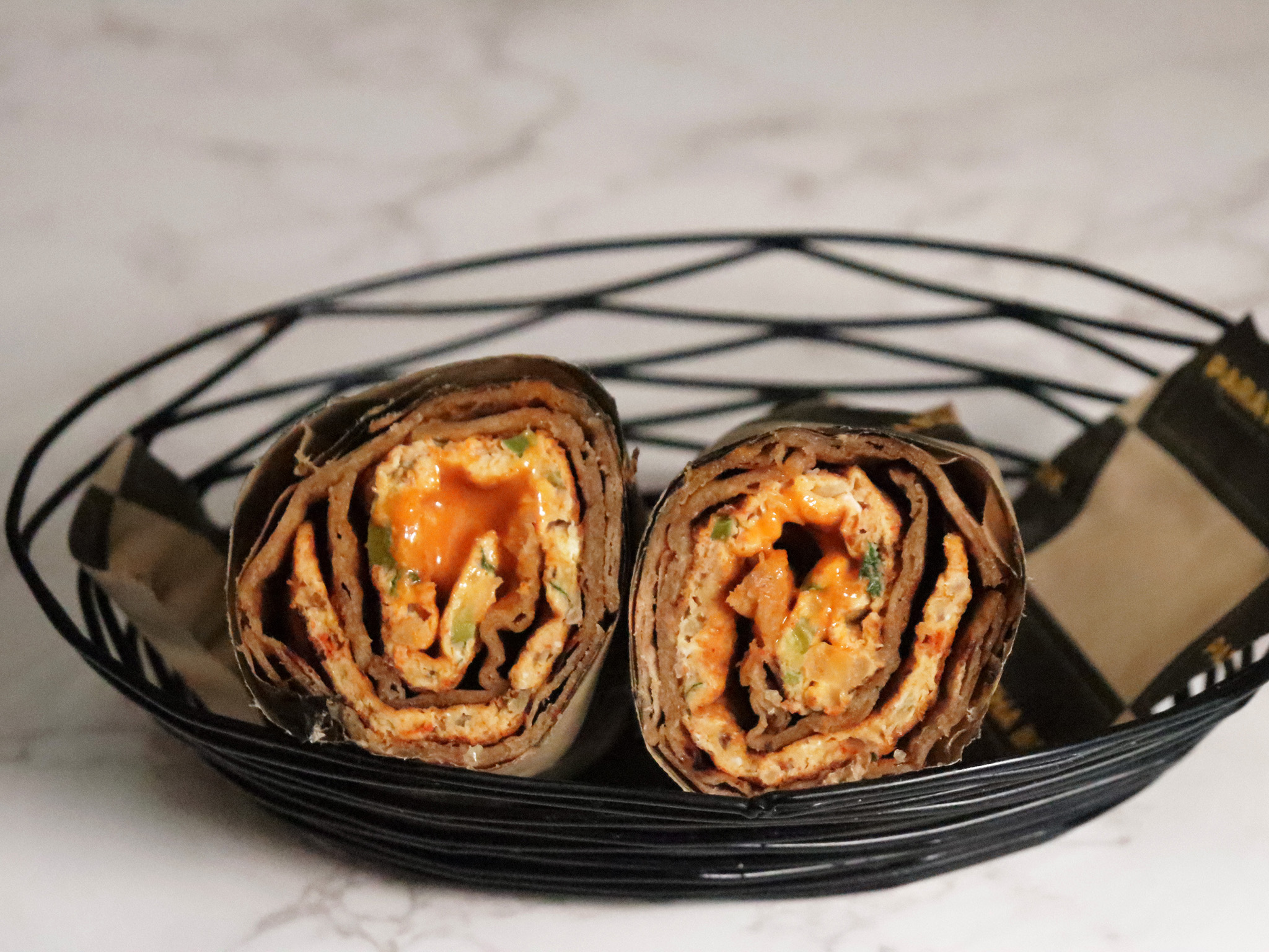 Desi Omelette Tortilla Wrap